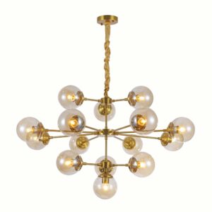 PENDENTE JABUTICABA 13CM 15XE27 13CM DOURADO