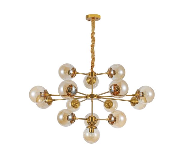 PENDENTE JABUTICABA 13CM 15XE27 13CM DOURADO - Image 8