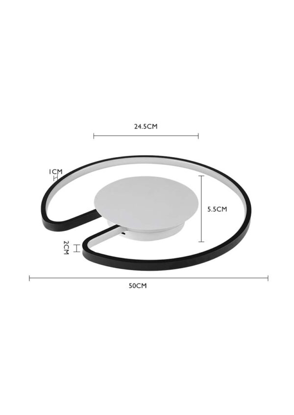 PLAFON LED JACY RED 34W 3000K PT./BR. - Image 5