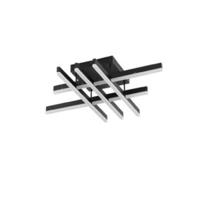 PLAFON LED HASH 38W 3000K PRETO