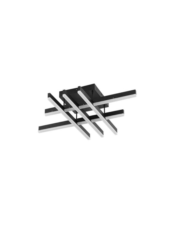 PLAFON LED HASH 38W 3000K PRETO