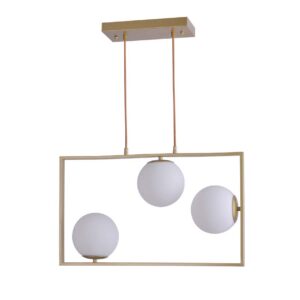 PENDENTE IBBA 3*E27 15CM DOURADO