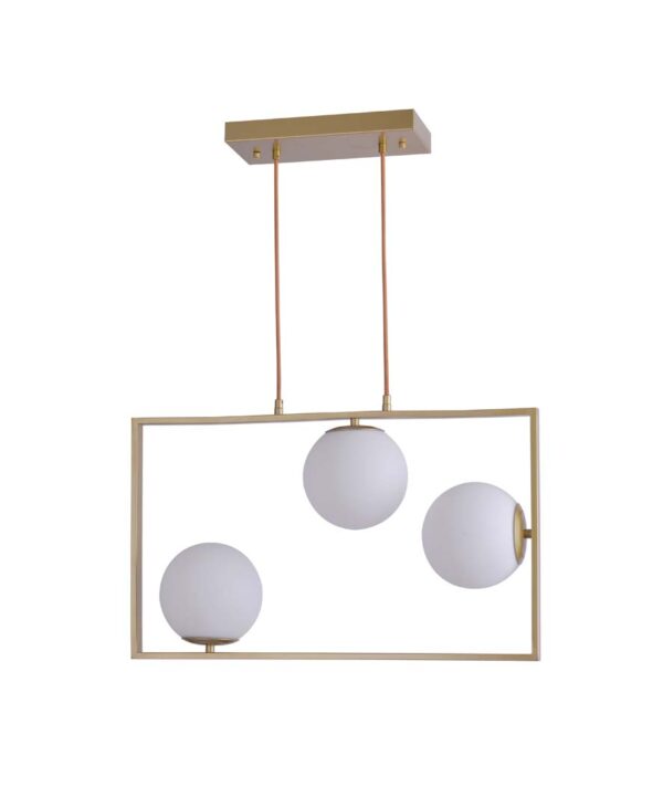 PENDENTE IBBA 3*E27 15CM DOURADO