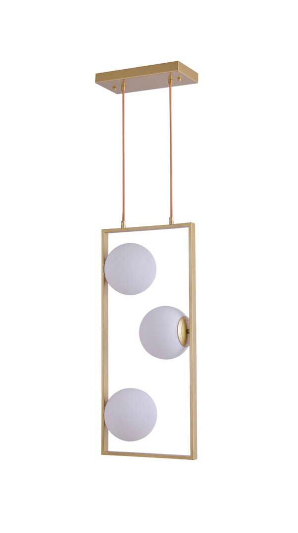 PENDENTE IBBA RET 3*E27 15CM DOURADO