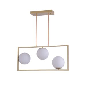 PENDENTE IBBA GR 3*E27 15CM DOURADO