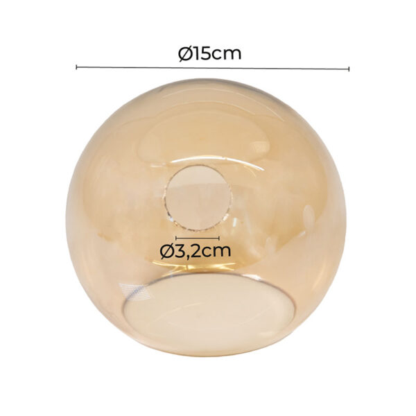 GLOBO AMBAR 15CM DIAME.3.2CM - Image 2