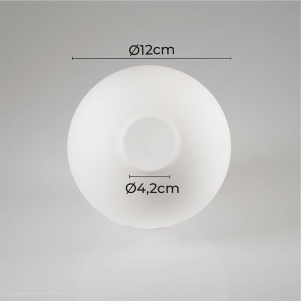 GLOBO LEITOSO 12CM P/LINHA ROMAI - Image 2