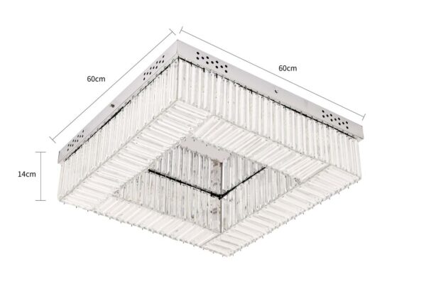 PLAFON LED SOPHI CRISTAL QDR 60CM 60W - Image 3