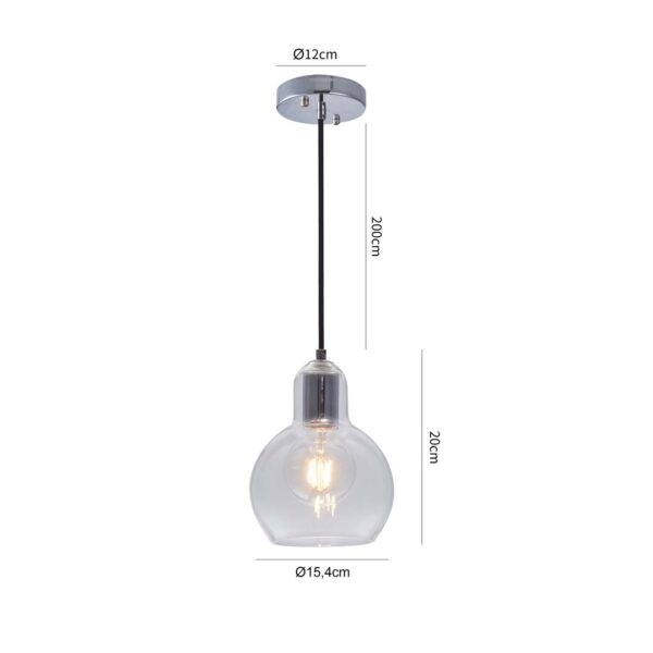 PENDENTE LASI E27 CRISTAL - Image 6