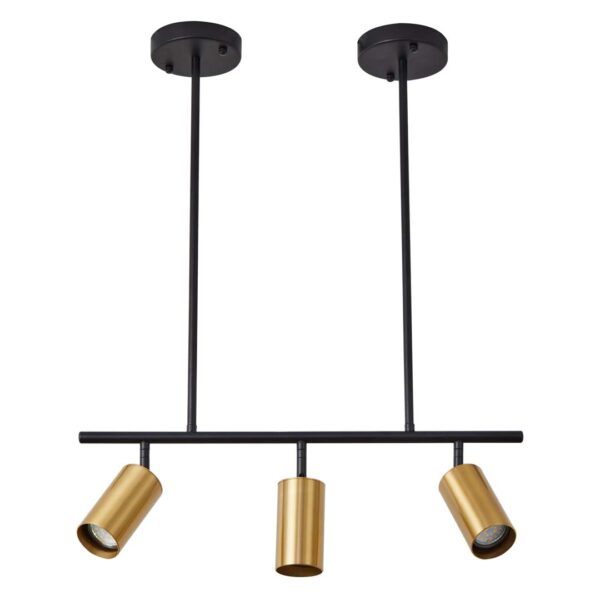 PENDENTE KALLA 3XGU10 DOURADO E PRETO - Image 2