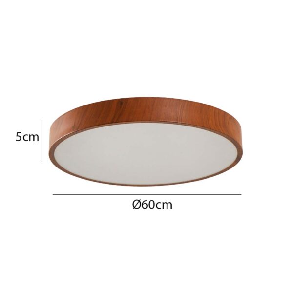 PLAFON LED ORIS 60CM 36W 3000K IMBUIA - Image 8