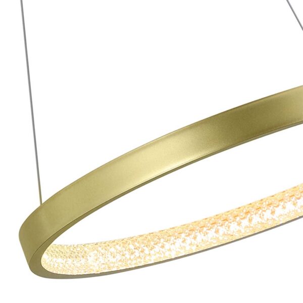 PENDENTE LED BEAN 60CM C/3M 26W 3000K DOURADO FOSCO - Image 14