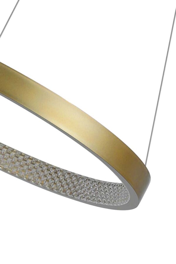PENDENTE LED BEAN 60CM C/3M 26W 3000K DOURADO FOSCO - Image 12