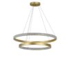 PENDENTE LED BEAN 60+80CM 4M 67W 3000K DOURADO - Imagem 6