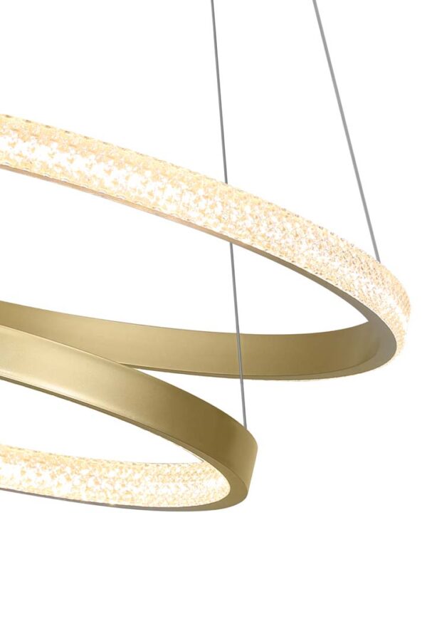 PENDENTE LED BEAN 60+80CM 4M 67W 3000K DOURADO - Image 12