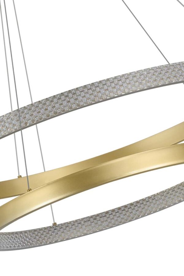PENDENTE LED BEAN 60+80CM 4M 67W 3000K DOURADO - Image 14
