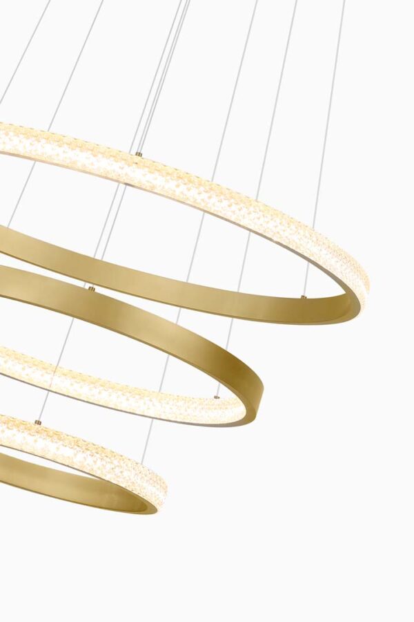 PENDENTE LED BEAN 40+60+80CM 5M 83W 3000K DOURADO FOSCO - Image 12
