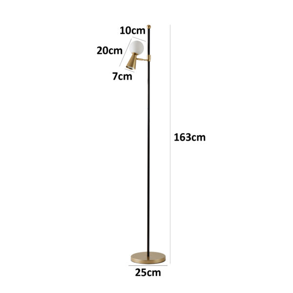 ABAJUR TEAS DE COLUNA 1G9 1MR16 10CM DOURADO FOSCO PRETO - Image 4