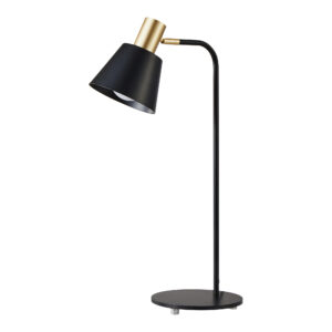 ABAJUR PETTI DE MESA E27 DOURADO FOSCO E PRETO