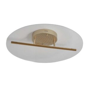 PLAFON LED RAZI 1MOD. 17W 3000K DOURADO FOSCO