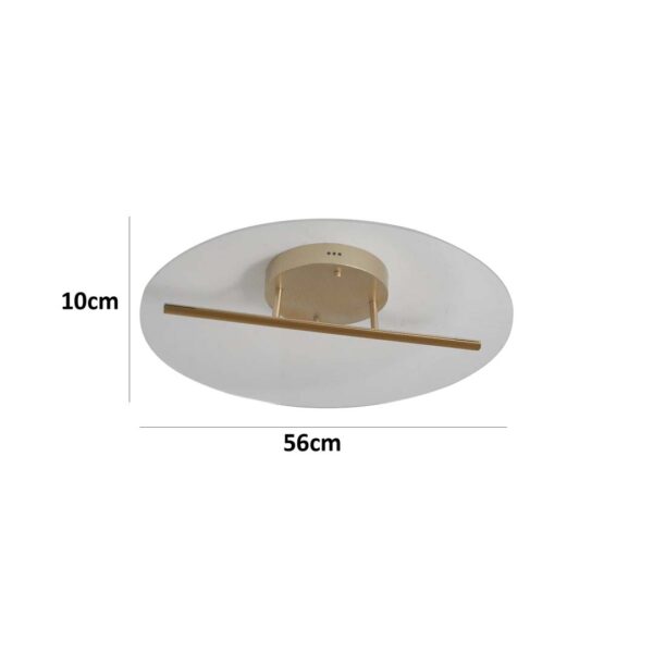 PLAFON LED RAZI 1MOD. 17W 3000K DOURADO FOSCO - Image 10