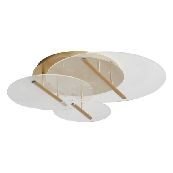 PLAFON LED RAZI 3 MOD. 35W 3000K DOURADO FOSCO - Image 3