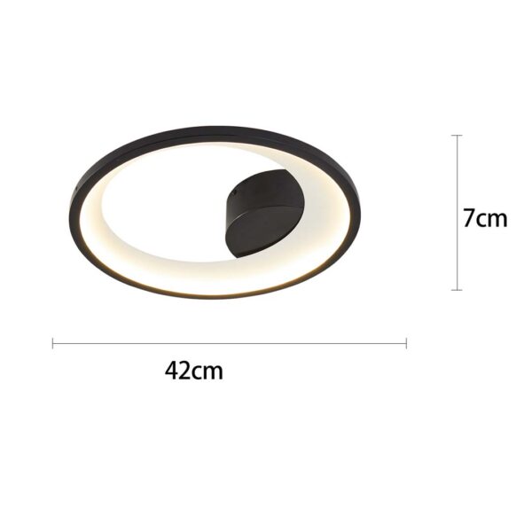 PLAFON LED ZAHAL UNO 27W 3000K PRETO - Image 4