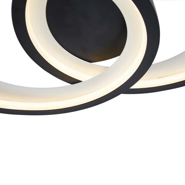 PLAFON LED ZAHAL ELI 42W 3000K PRETO - Image 5