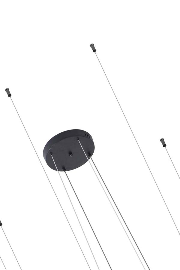 PENDENTE LED DAIRE 40/60/80/100 CM 132W 3000K PRETO - Image 6