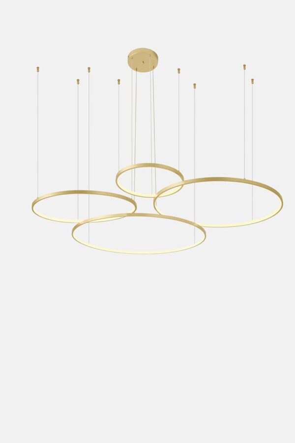 PENDENTE LED DAIRE COM 5M 132W 40/60/80/100CM 3000K DOURADO FOSCO - Image 5