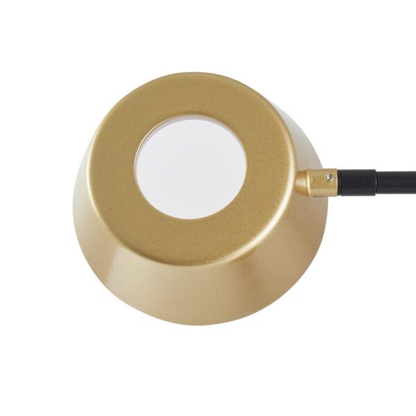 ABAJUR LED ZAVI ONI DE MESA 7W 3000K OURO FOSCO E PRETO - Image 4