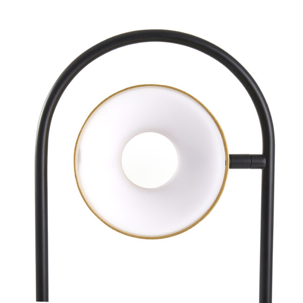 ABAJUR LED ZAVI ONI DE MESA 7W 3000K OURO FOSCO E PRETO - Image 5