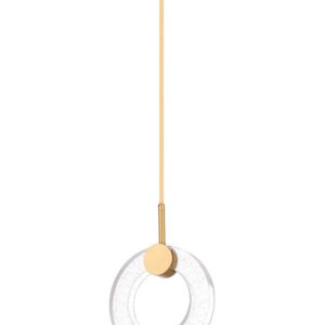 PENDENTE LED AKYA 11W 3000K OURO FOSCO