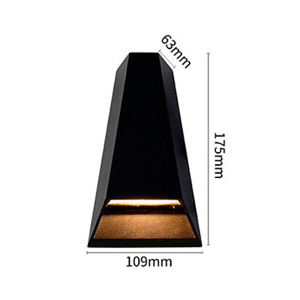 ARANDELA LED DRIE 6W IP65 3000K PRETO ABS - Image 3