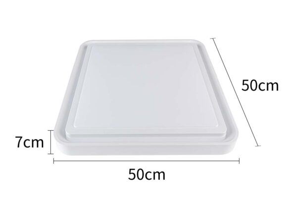 PLAFON LED ZONY QDR. 50CM 36W 3K/4K/6.5K BR