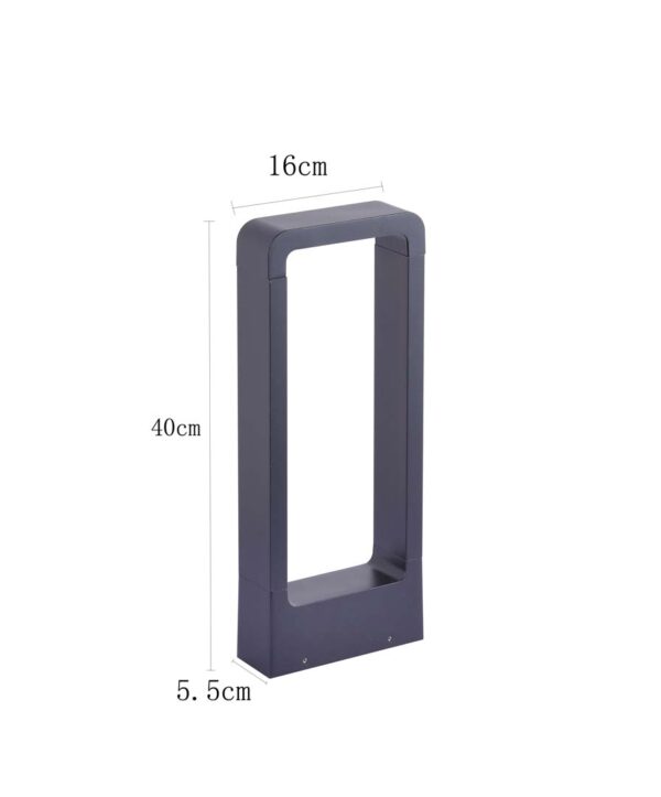 LUM. LED JARDIM RONU IP66 40CM 10W 3000K PT - Image 3