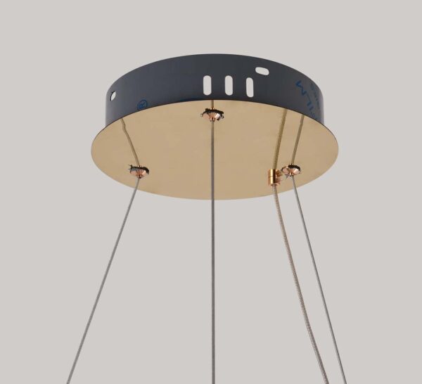 PENDENTE LED CRISTAL LEZIE 60CM 49W 3000K OURO BRILHO - Image 4