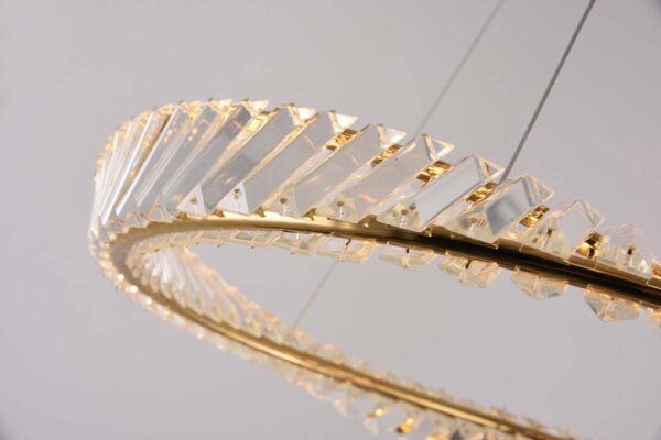 PENDENTE LED CRISTAL LEZIE 60CM 49W 3000K OURO BRILHO - Image 6