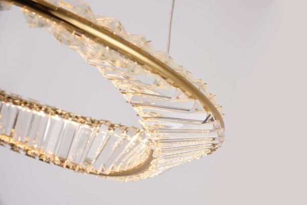 PENDENTE LED CRISTAL LEZIE 60CM 49W 3000K OURO BRILHO - Image 7