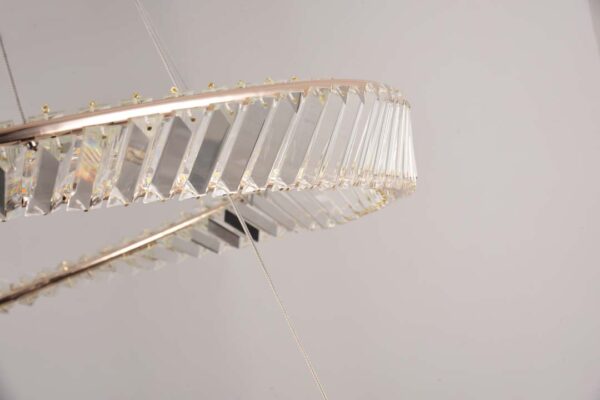 PENDENTE LED CRISTAL LEZIE 60+80CM 97W 3000K OURO BRILHO - Image 6