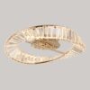 PLAFON LED CRISTAL LEZIE 50CM 41W 3000K OURO BRILHO - Image 2