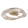 PLAFON LED CRISTAL LEZIE 50CM 41W 3000K OURO BRILHO