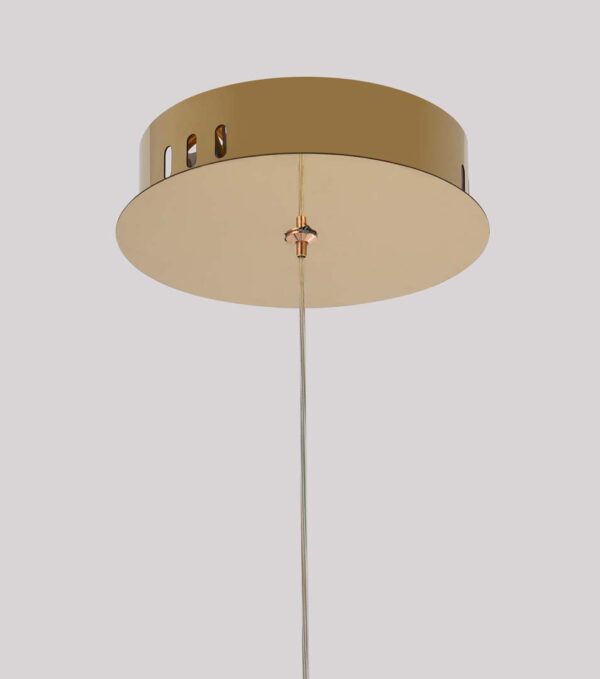 PENDENTE LED CRISTAL LEZIE IN C/32CM 21W 3000K OURO BRILHO - Image 3