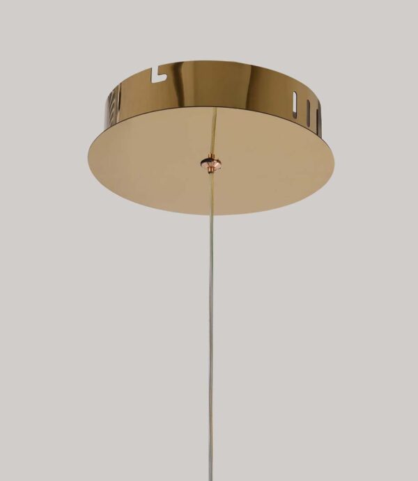 PENDENTE LED CRISTAL LEZIE IN C/45CM 33W 3000K OURO BRILHO - Image 4