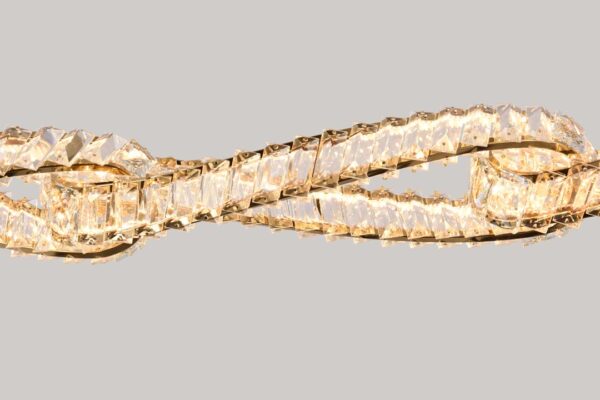 PENDENTE LED CRISTAL LEZIE ORI C/115CM 68W 3000K OURO BRILHO - Image 5