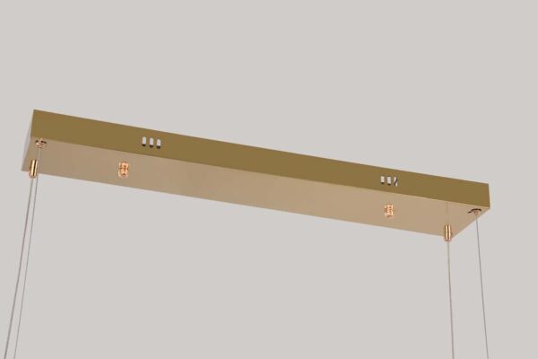 PENDENTE LED CRISTAL LEZIE ORI C/115CM 68W 3000K OURO BRILHO - Image 6