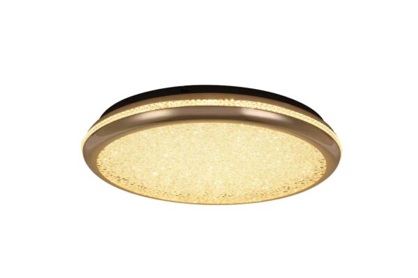 PLAFON LED ZOVA 47CM 35W 3000K OURO BRILHO