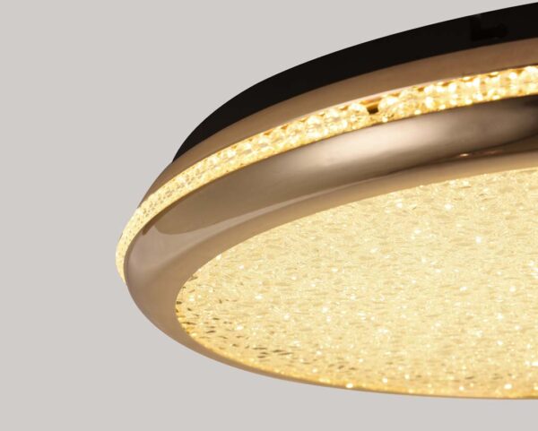 PLAFON LED ZOVA 47CM 35W 3000K OURO BRILHO - Image 4