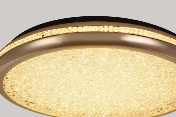 PLAFON LED ZOVA 47CM 35W 3000K OURO BRILHO - Image 5