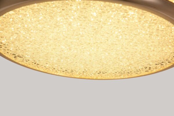 PLAFON LED ZOVA 47CM 35W 3000K OURO BRILHO - Image 6